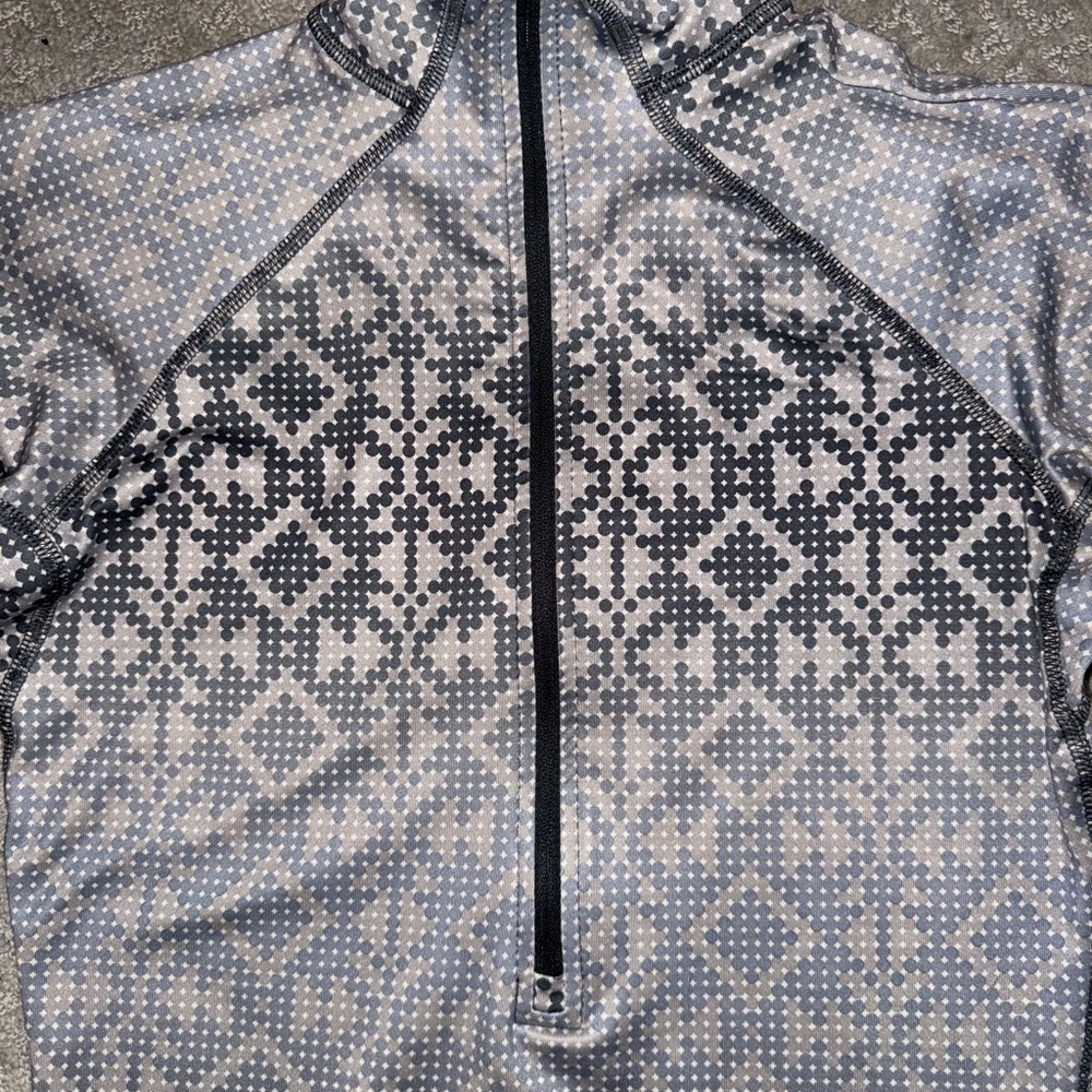 Nike Pro HyperWarm Half Zip Gray Small - Picture 3 of 4